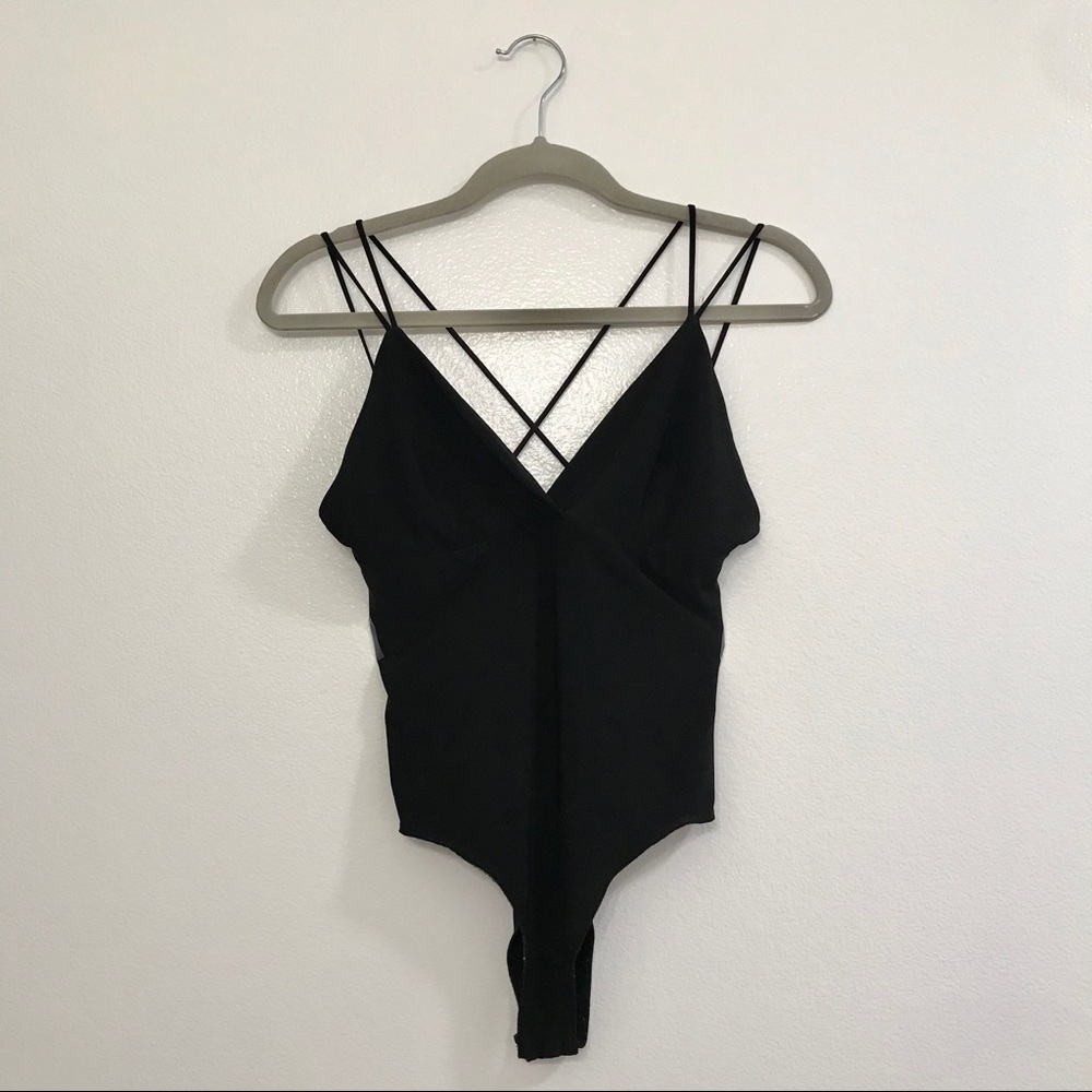 V neck bodysuit